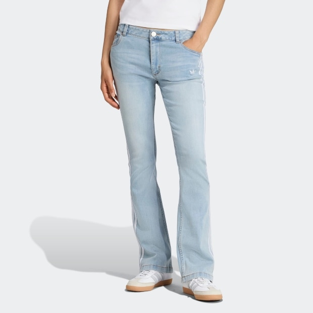 レディース アディレニウム シーズン 4 チームガイスト スリム LR デニムパンツ　ライトブルー　