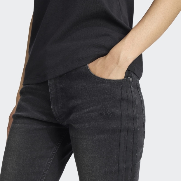 レディース アディレニウム シーズン 4 チームガイスト スリム LR デニムパンツ　ブラック　