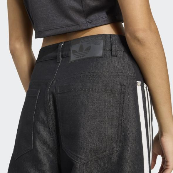 レディース アディレニウム シーズン 4 チームガイスト バギー シャイン デニム パンツ ブラック