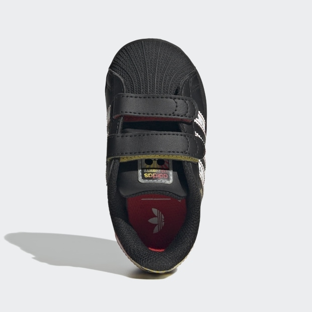 ジュニア ベビー アディダス ディズニー SST LEDライト コンフォートクロージャー oob25 コアブラック×クラウドホワイト