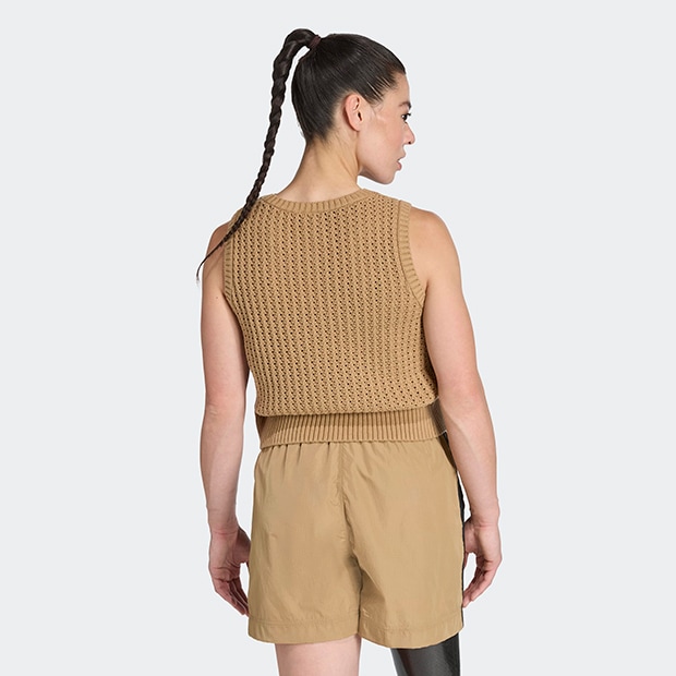 レディース アディカラー ニット ベスト　カードボード　