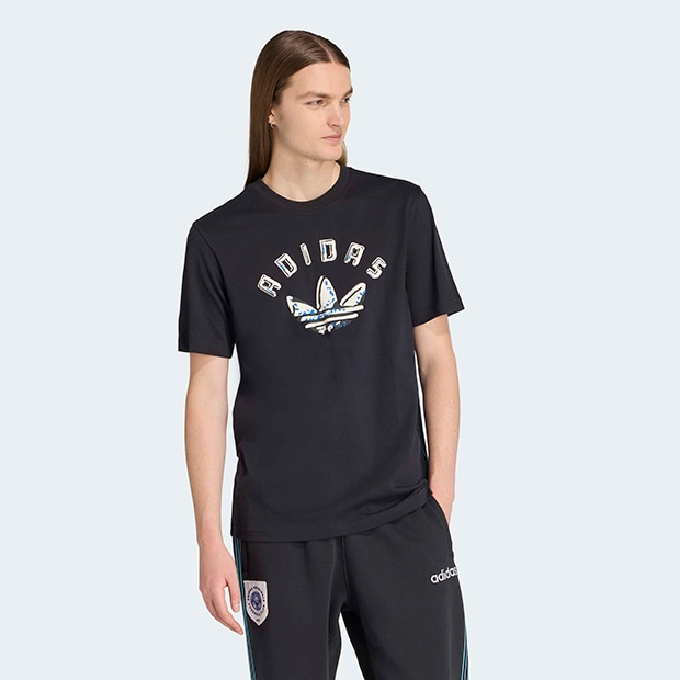 Maa様❤️adidas originals♡本日のおすすめ！ロング丈TOPS♡ adidas beige sweatshirt black and pink blue