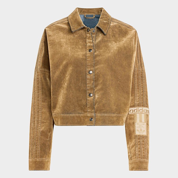 レディ・プレイヤー３ レディース アディブレイク 起毛ツイル ジャケット カードボード