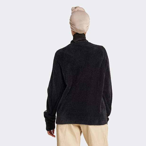 レディース アディカラー ホリデー ニット セーター ブラック