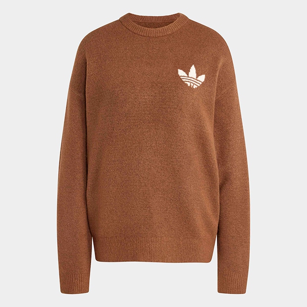 adidas ブラウン ニット Sサイズ adidas Originals アスレチック デプト ニットセーター / アディダス