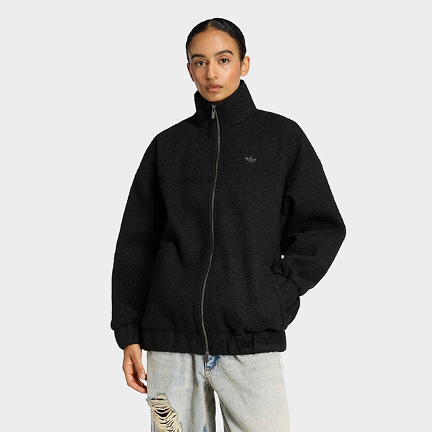 レディース ATHL DEPT フリース フルジップジャケット　ブラック　