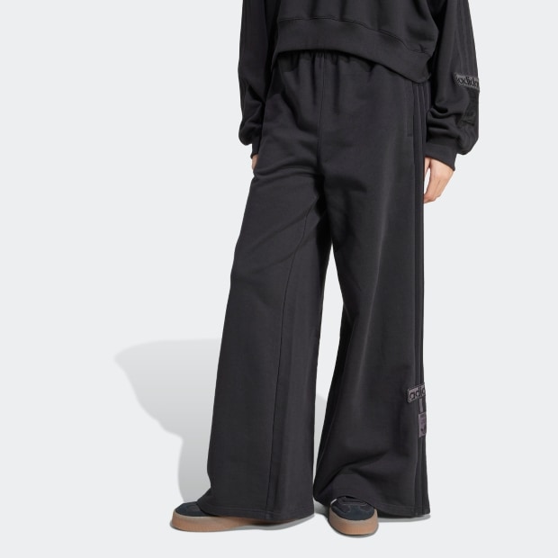 レディース アディカラー アディブレイク ワイド スウェットパンツ　ブラック　