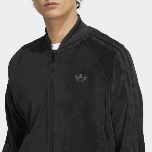 アディカラー SST ベロア トラックトップ ブラック ｜アパレル