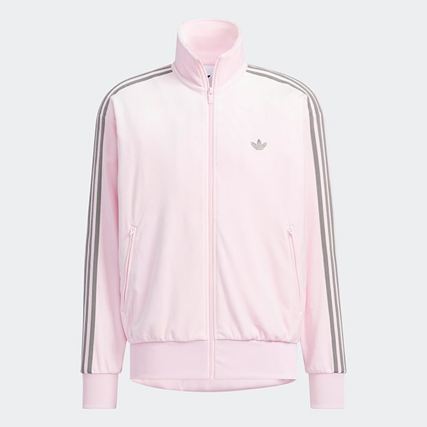 美品　アディダス　ジャージ　ベロア　バルーンスリーブ　ピンク　グリーン　M アディダス 70s ベロア トラックトップ - ピンク | アディダス