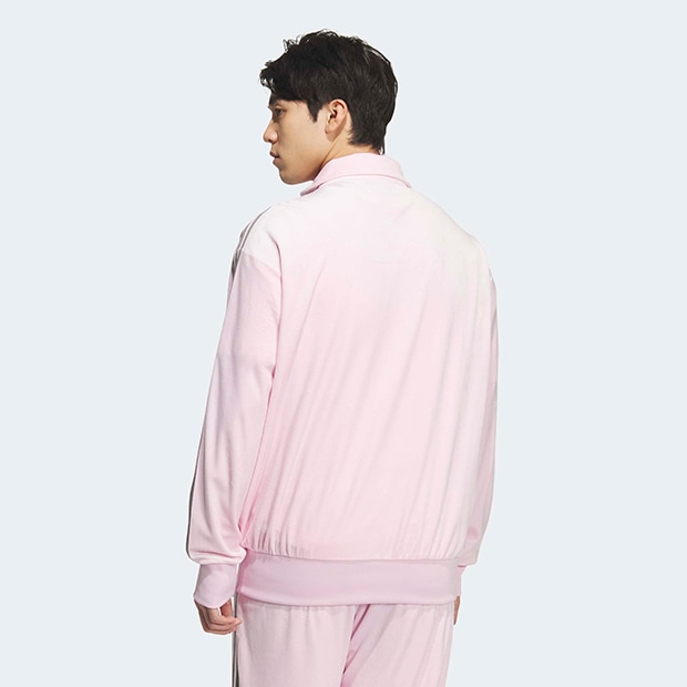 アディカラー FB TT ベロア トラックトップ（ジャージ） クリアピンク