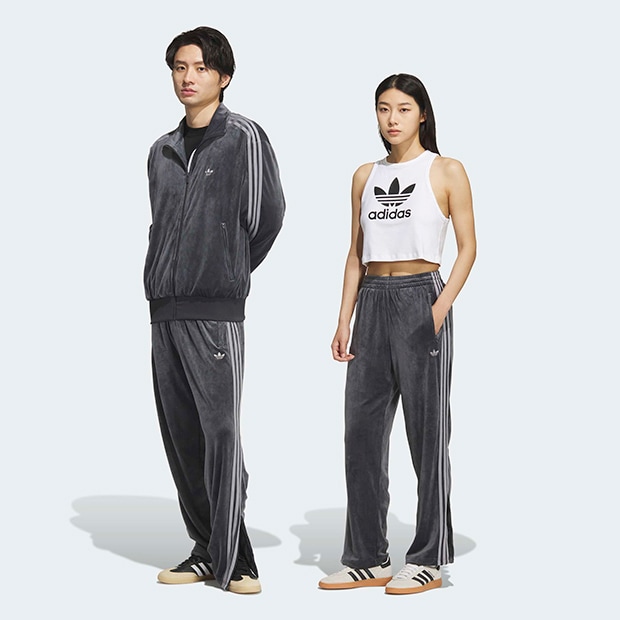 新品　adidas トラックパンツ　ベロア　グレー 楽天市場】adidas originals アディダスオリジナルス アディカラー