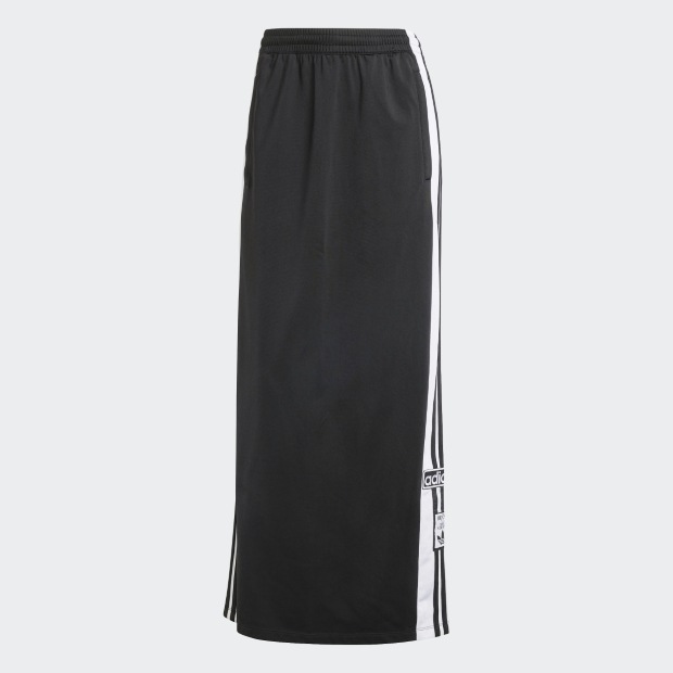 レディース アディカラー アディブレイク マキシスカート　ブラック　