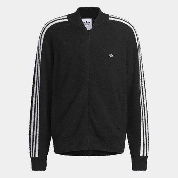adidas SST トラックトップ ニット アディカラー SST ニット トラックトップ ブラック ｜アパレル