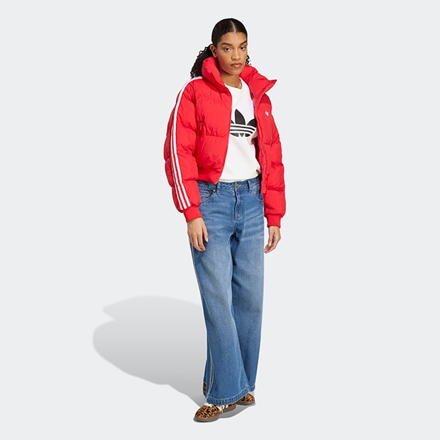 レディース アディカラー クロップド合成ダウン パファー ベター