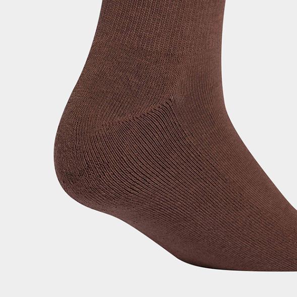 アディカラー ツートンカラー クルーソックス 2足組　ストーンカーキ×オーバーン　