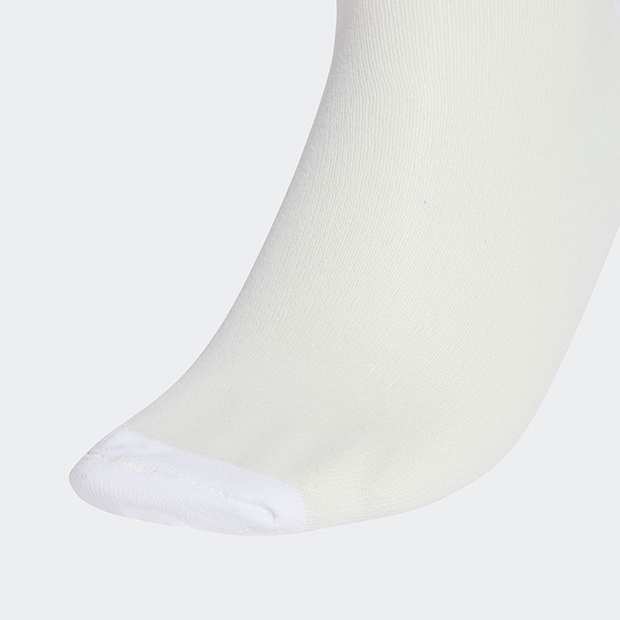 シアー ハイ クルーソックス 2足組　ホワイト×ブラック　