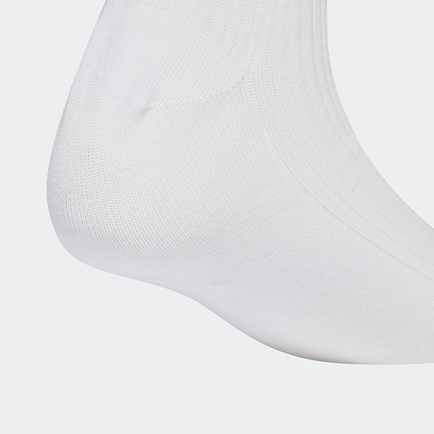 フリル クォーター ソックス 2足組　ホワイト×ブラック　