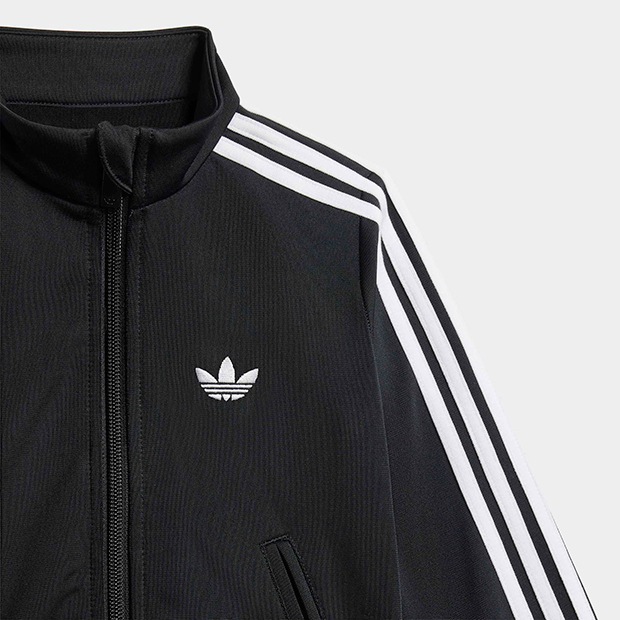 ジュニア ベビー アディカラー ファイヤーバード トラックスーツ　ブラック　