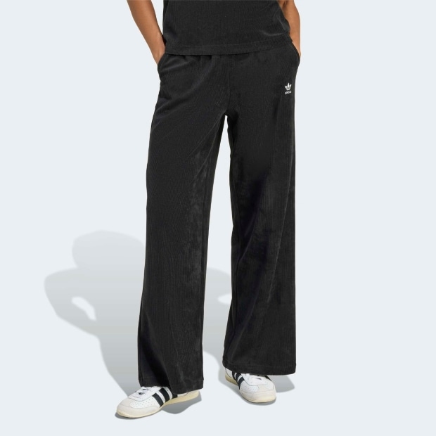 レディース エッセンシャルズ シェニール トラックパンツ（ジャージ）　ブラック　