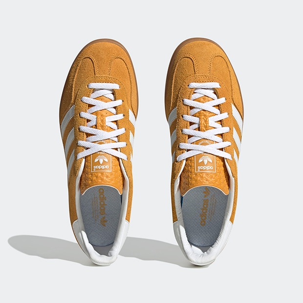 レディース ガゼル インドア GAZELLE INDOOR mbv22　タクティルイエロー×クラウドホワイト　