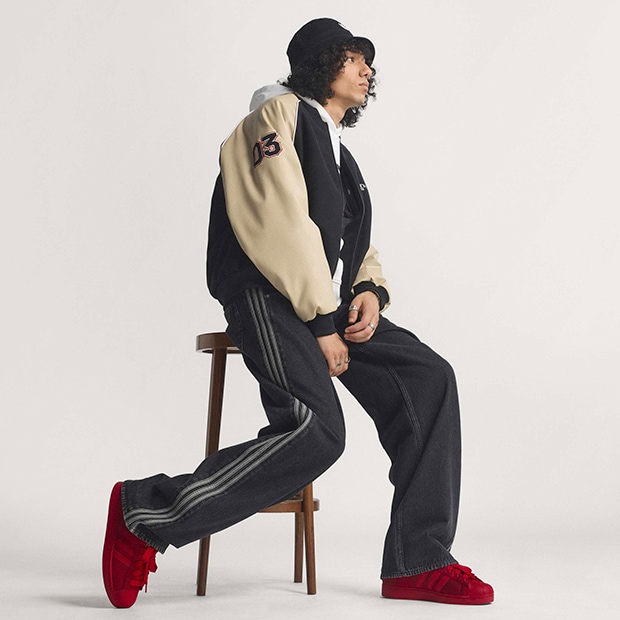 アディカラー デニム ファイヤーバードパンツ トゥルーブラックデニム