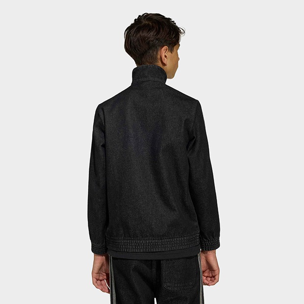 ジュニア キッズ アディカラー ファイヤーバード デニム トラックトップ　トゥルーブラックデニム　