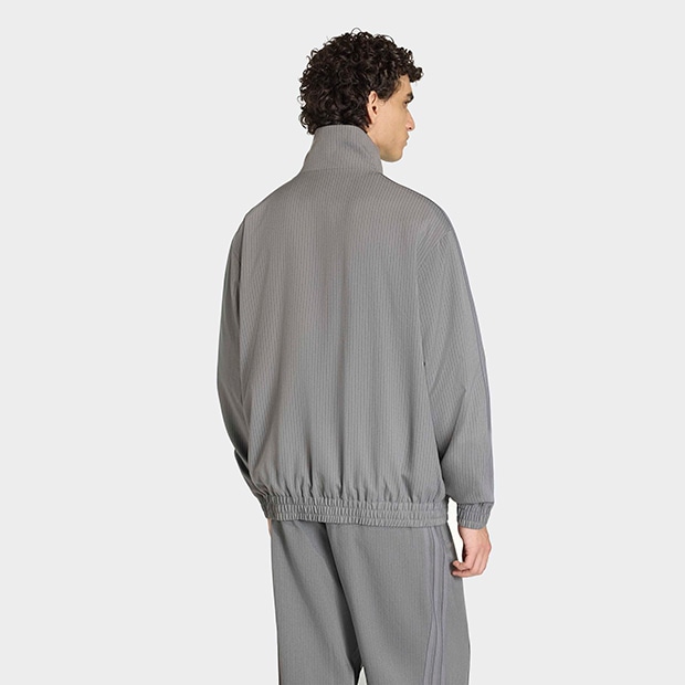 ファイヤーバード ルーズ ピンストライプ トラックトップ グレーフォー