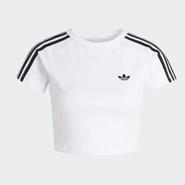 レディース アディカラー SST 半袖 ベビーTシャツ ホワイト