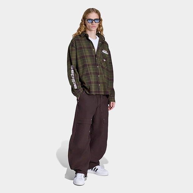 [ADIDAS] メンズ ワークパンツ カーゴ キャンバス メンズ キャンバス カーゴ ワークパンツ オーロラコーヒー｜すべての