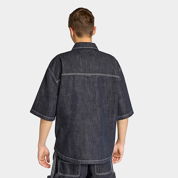 メンズ デニム 半袖 ワーク シャツ インディゴデニム ｜すべての商品