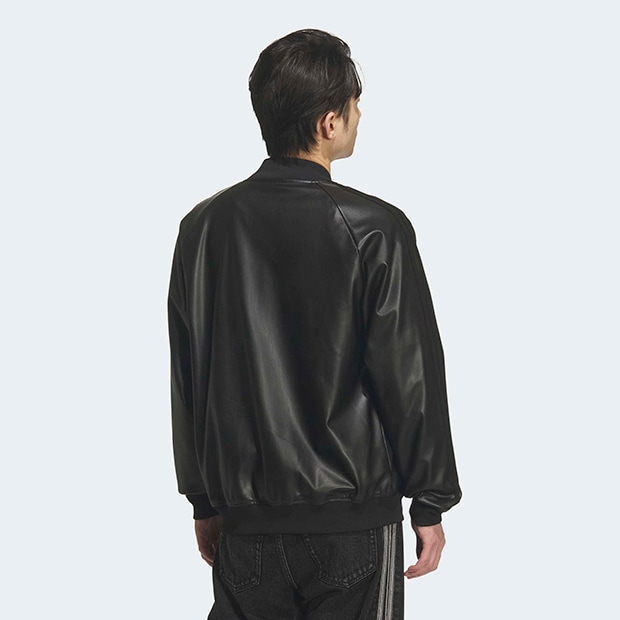 ベンシャーマン　本革 スポーツジャケット ブラック XL MUSINSA公式 | MUSINSA STANDARD シンセティックレザーオーバーサイズ