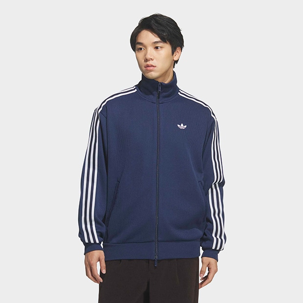 トップス AYK adidas FIREBIRD ADICOLOR KNIT TRACK TOP ブラック/ホワイト