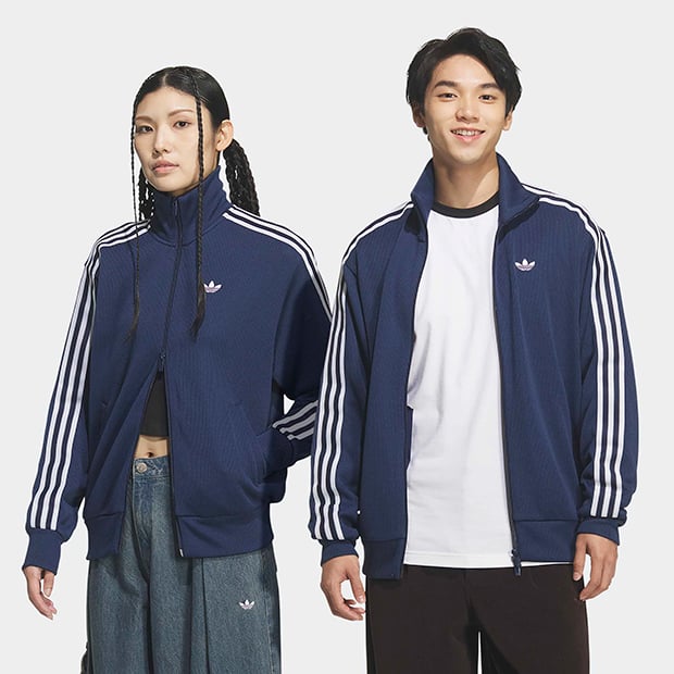 ユニセックス アディカラー ファイヤーバード ニット トラックトップ