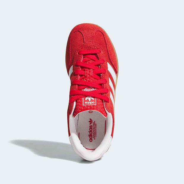 ジュニア キッズ ガゼル インドア GAZELLE INDOOR CF EL C oow93　ベタースカーレット×クラウドホワイト　