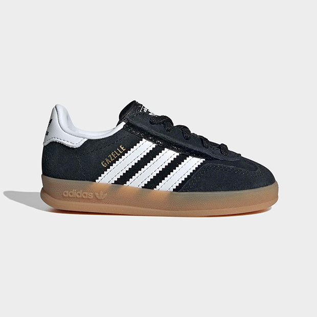 ジュニア ベビー ガゼル インドア GAZELLE INDOOR CF EL I oow95　コアブラック×クラウドホワイト　
