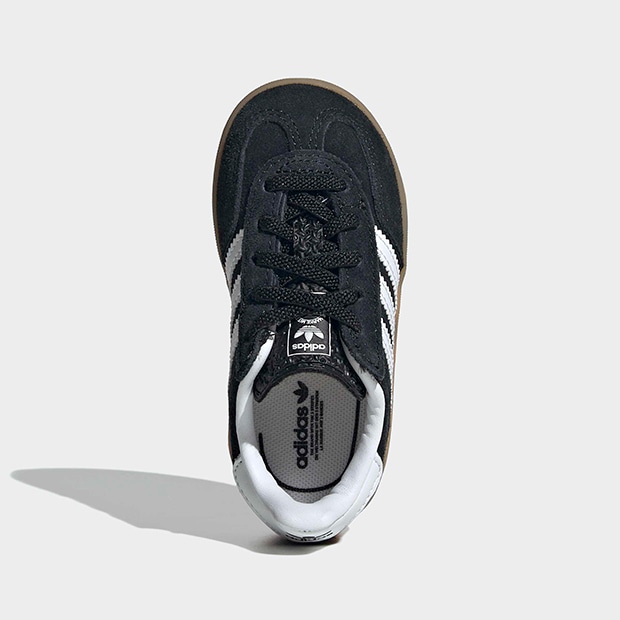 ジュニア ベビー ガゼル インドア GAZELLE INDOOR CF EL I oow95　コアブラック×クラウドホワイト　