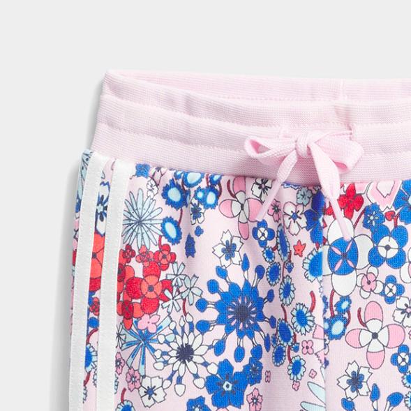 ジュニア ベビー ADIDAS × LIBERTY LONDON 長袖クルーセット　クリアピンク　