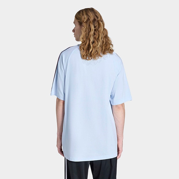 メンズ ブリットコア リンガー 半袖 Tシャツ クリスタルスカイ
