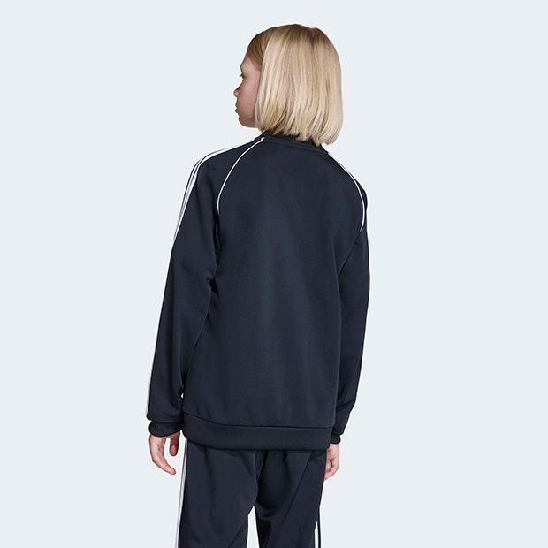 ジュニア キッズ アディカラー SST トラックトップ（ジャージ）　ブラック　