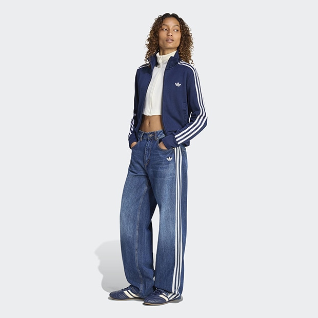 adidas インディゴ デニムパンツ UB115 24㌅ レディース ビンテージ ダッド ジーンズ インディゴデニム ｜すべての