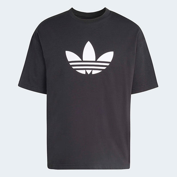 メンズ アディカラー トレフォイル 半袖 Tシャツ ブラック ｜すべての
