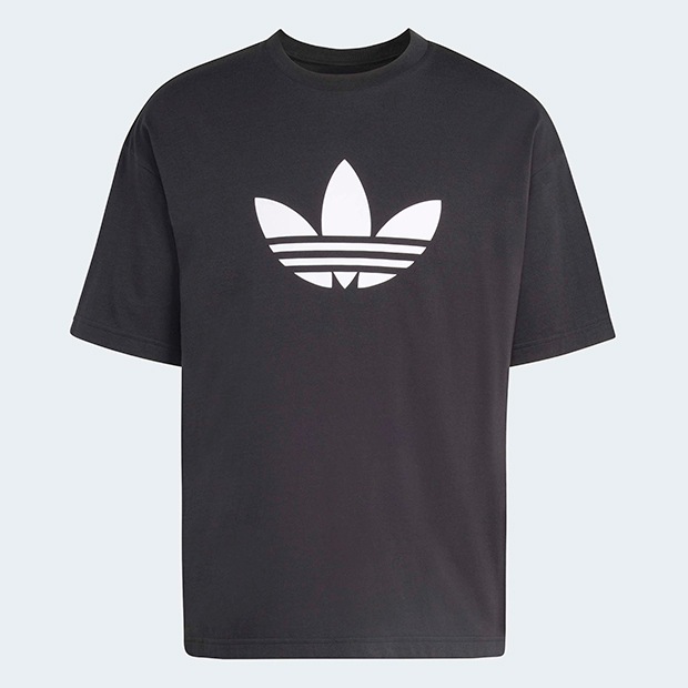  トレフォイル Tシャツ ブラック JP 2XL メンズ アディカラー トレフォイル 半袖 Tシャツ ブラック｜すべての