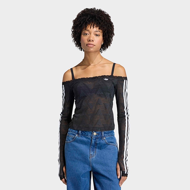 トップス  Originals RACE BARDOT TOP BLACK L レディース レース バルドー トップ ブラック ｜すべての商品｜meister