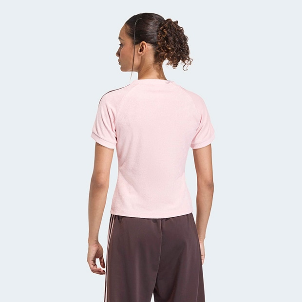 レディース テリータオル カリ 半袖Tシャツ サンディピンク ｜すべての