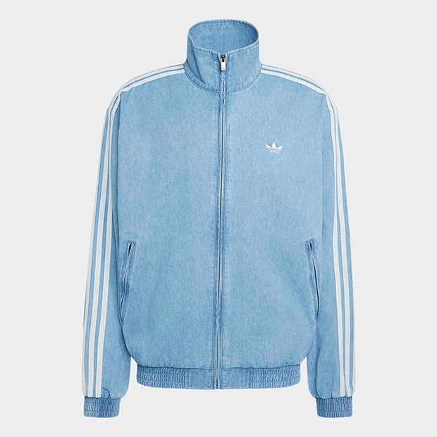 00s adidas ファイヤーバード トラックジャケット 水色 メンズ ファイヤーバード デニム トラックジャケット ライトブルー