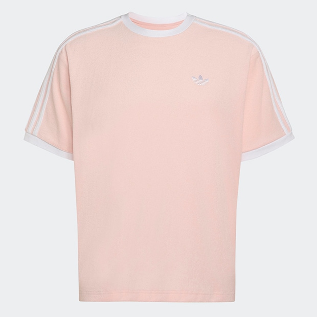 ユニセックス アディカラー テリー カリ 半袖 Tシャツ サンディピンク