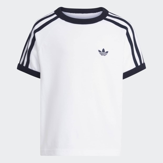 ジュニア キッズ アディカラー スリーストライプ 半袖Tシャツ ホワイト