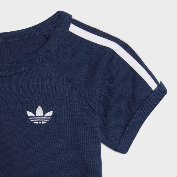 ジュニア キッズ スリーストライプス 半袖Tシャツ　ナイトインディゴ　