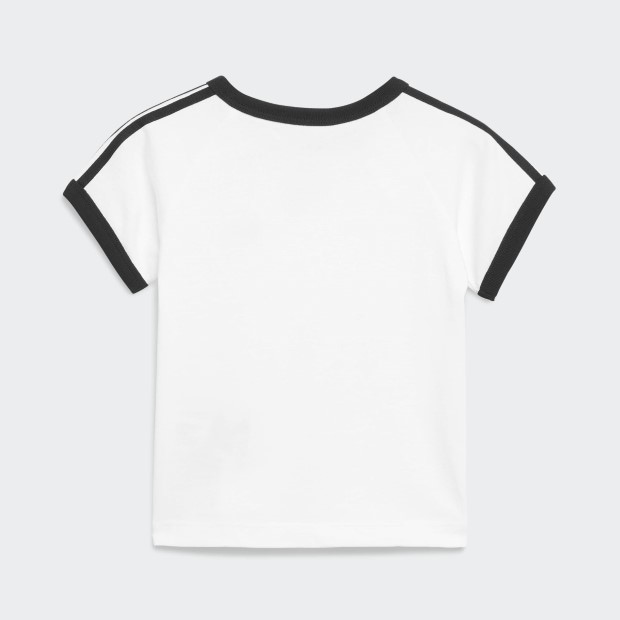 ジュニア キッズ スリーストライプス 半袖Tシャツ ホワイト