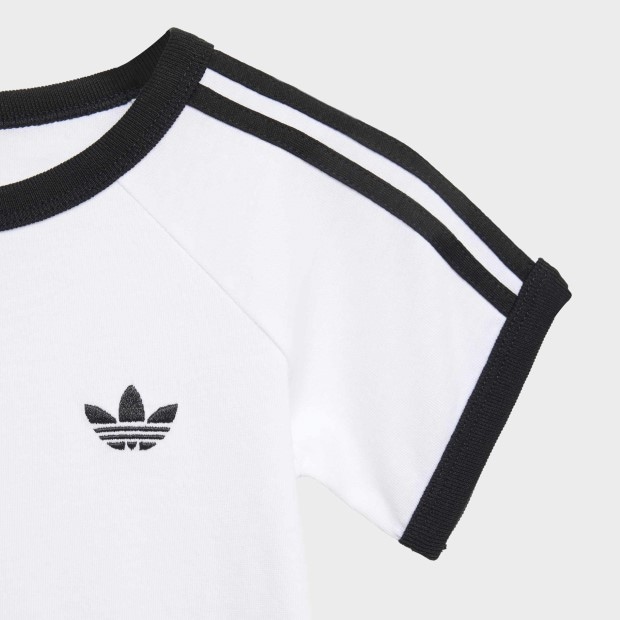 ジュニア キッズ スリーストライプス 半袖Tシャツ ホワイト
